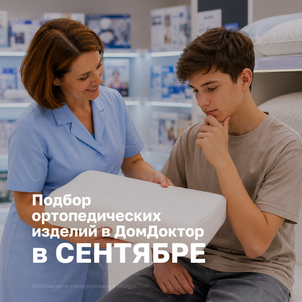 Профессиональный подбор ортопедических изделий в ДомДоктор