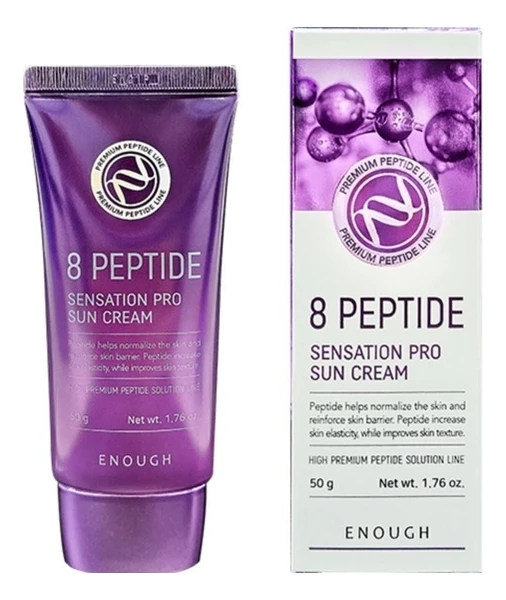 Крем для лица солнцезащитный с пептидным комплексом Enough 8 Peptide Sensation
