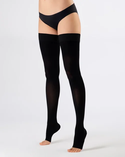 Чулки компрессионные 2 класс, открытый носок Ofa Bamberg Classic CO220-BL