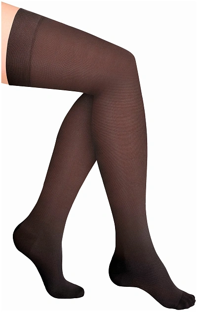 Чулки компрессионные прозрачные (закрытый носок) 1 класс Idealista ID-300T