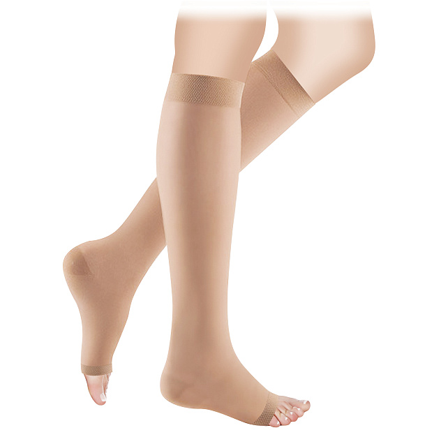 Гольфы компрессионные (открытый носок) 2 класс Idealista ID-210