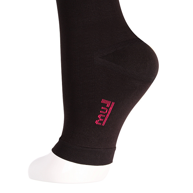 Чулки компрессионные с ажурной резинкой на широкое бедро (открытый носок) 2 класс Idealista ID-311W