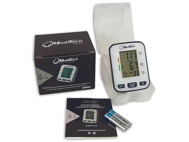 Тонометр MediTech МТ-60 на запястье (манжета 13,5-21,5 см)