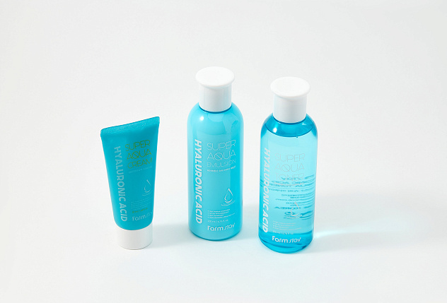 Набор средств по уходу за кожей с гиалуроновой кислотой FarmStay