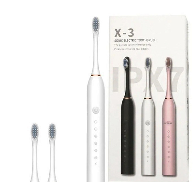 Щетка зубная звуковая Х-3 (3 насадки в комплекте)