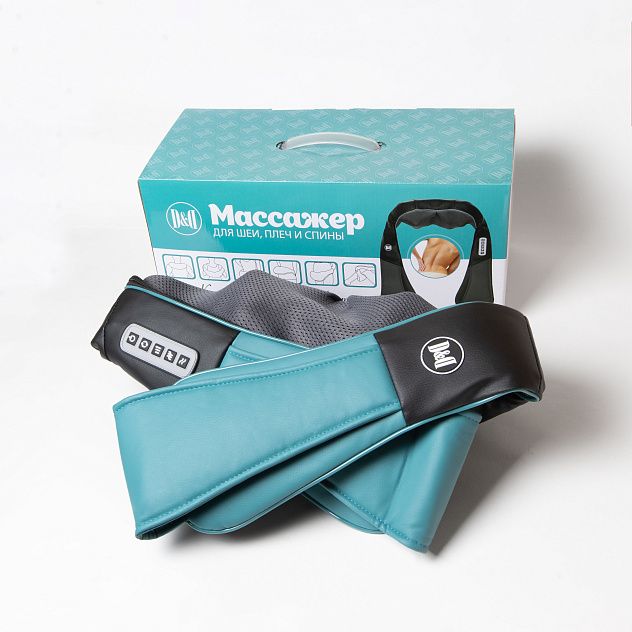 Массажер для шеи, плеч и спины "D&D" UM-10 (синий)