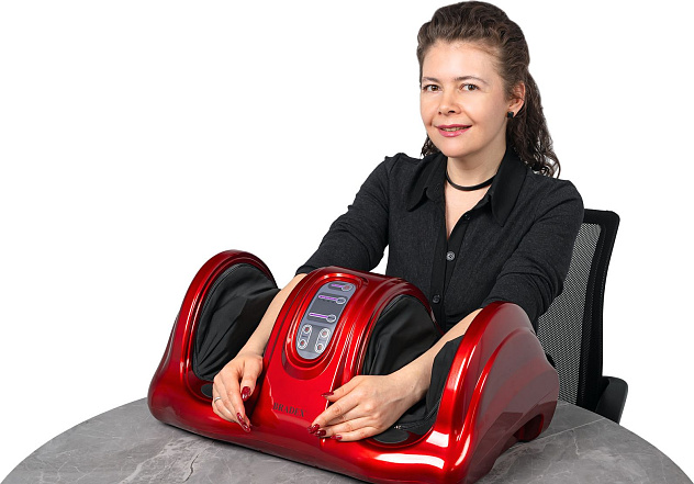 Массажер для стоп и лодыжек "Блаженство" красный BRADEX