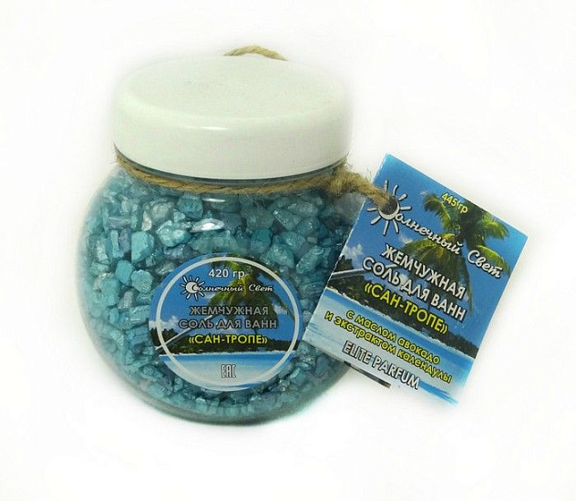 Соль для ванн Жемчужная Сан-Тропе 420 гр