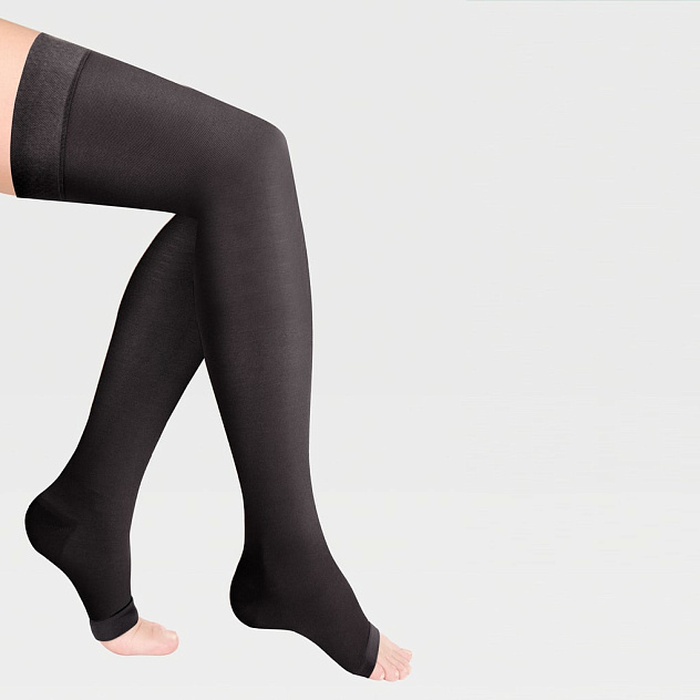 Чулки компрессионные (открытый носок) 2 класс Idealista ID-310