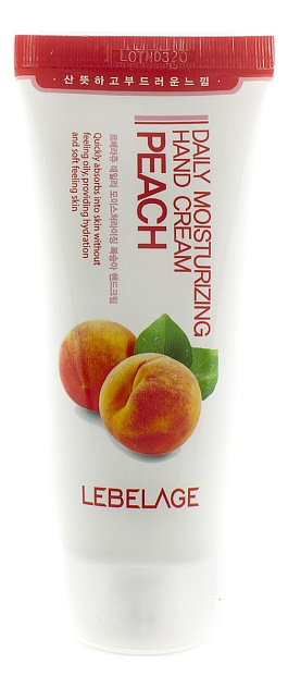 Крем для рук увлажняющий с персиком LEBELAGE DAILY MOISTURIZING PEACH