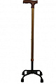 Трость с четырьмя ножками ТР4 (с малым основанием)