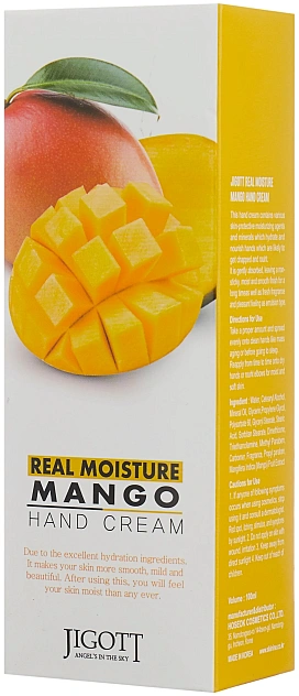 Крем для рук с экстрактом манго JIGOTT REAL MOISTURE MANGO
