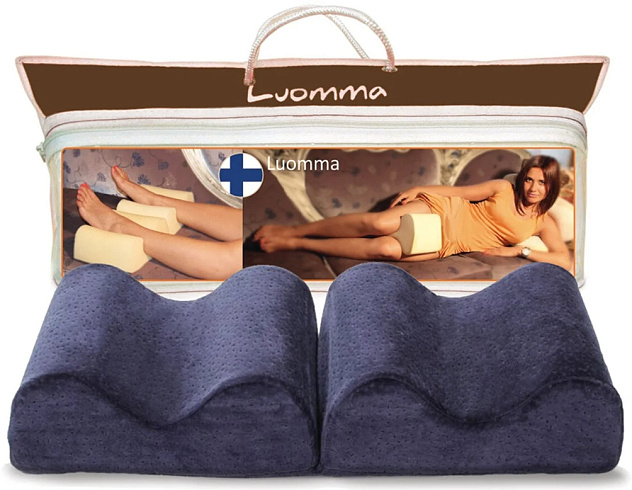 Подушка ортопедическая под ноги с эффектом памяти 50x20x10 Luomma LumF-507