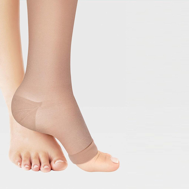 Гольфы компрессионные прозрачные (открытый носок) 1 класс Idealista ID-210T